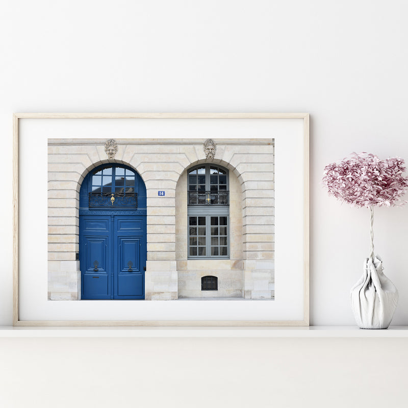 Paris Blue Door - Instant Printable Digital Download (Once purchased check Junk Mail)