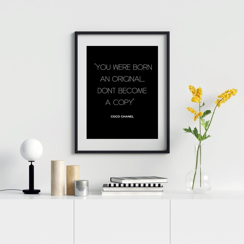 Coco Chanel Quote - Instant Printable Digital Download (Once purchased check Junk Mail)