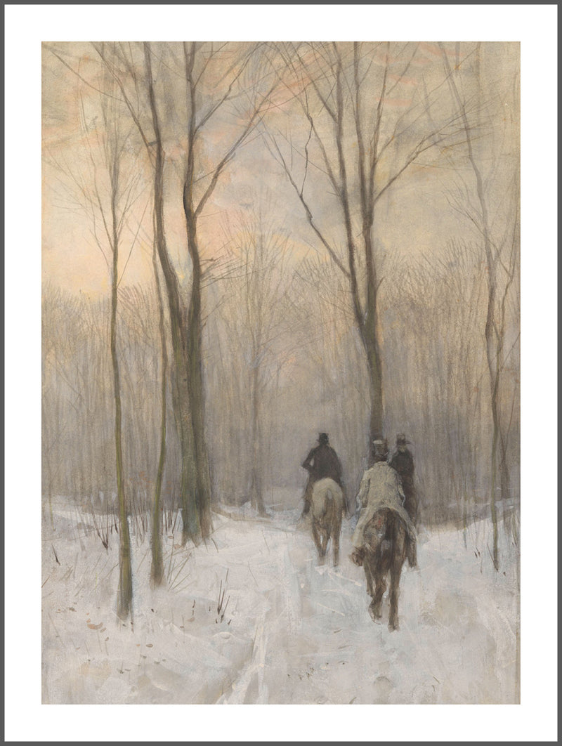 Riders in the Snow Poster