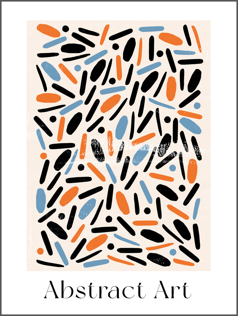 Abstract Pattern Pastels Poster