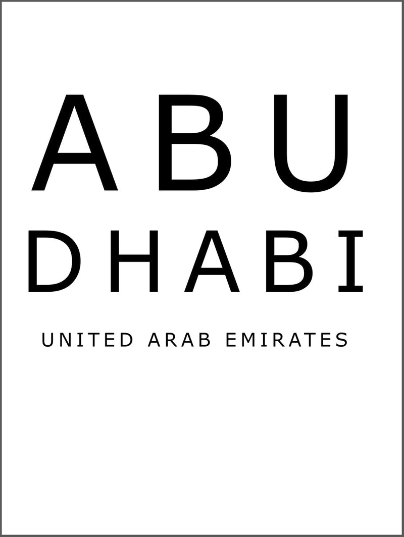 Abu Dhabi Poster
