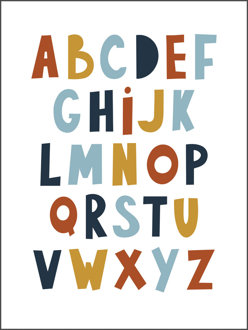 Alphabet Colour Poster