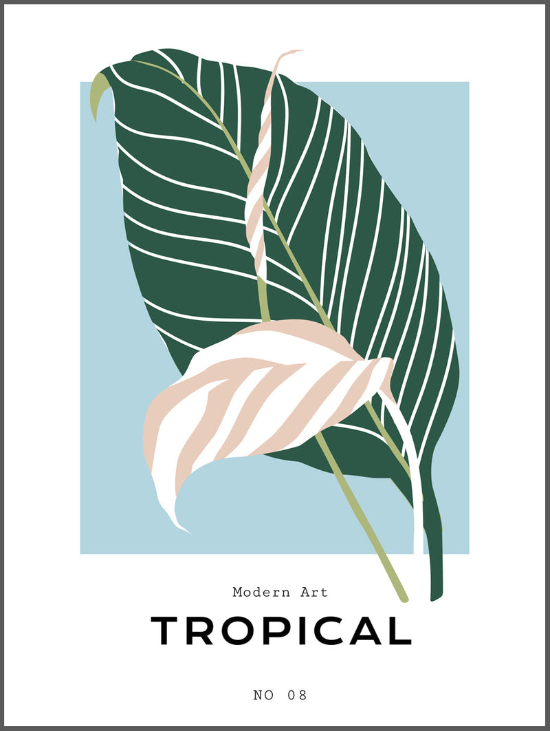 Art Modern Tropical Poster