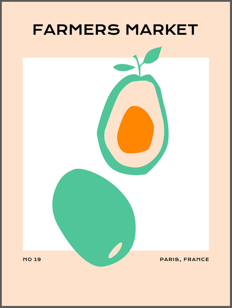 Avocado Art Poster