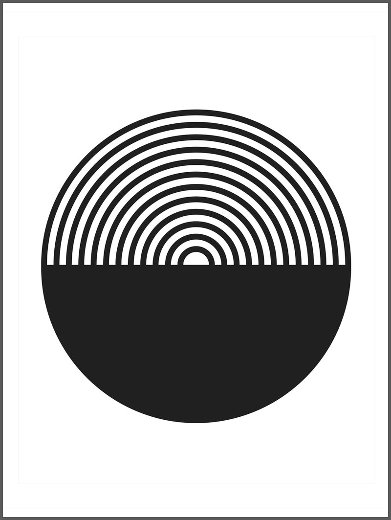 Black Art Circle Poster