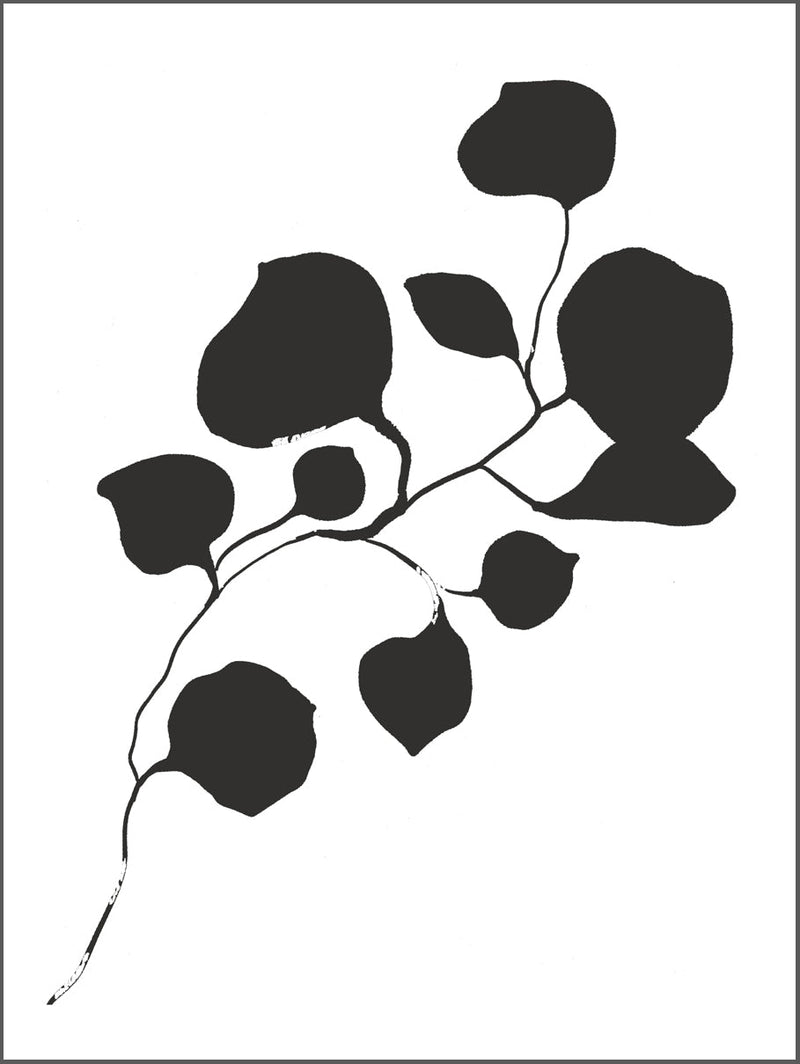 Black Leaf Poster