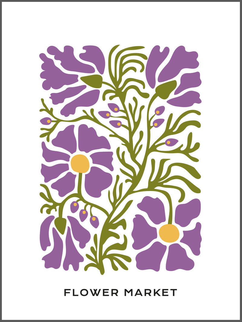 Bloom in Purple Poster