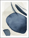 Blue Modern Abstract Poster