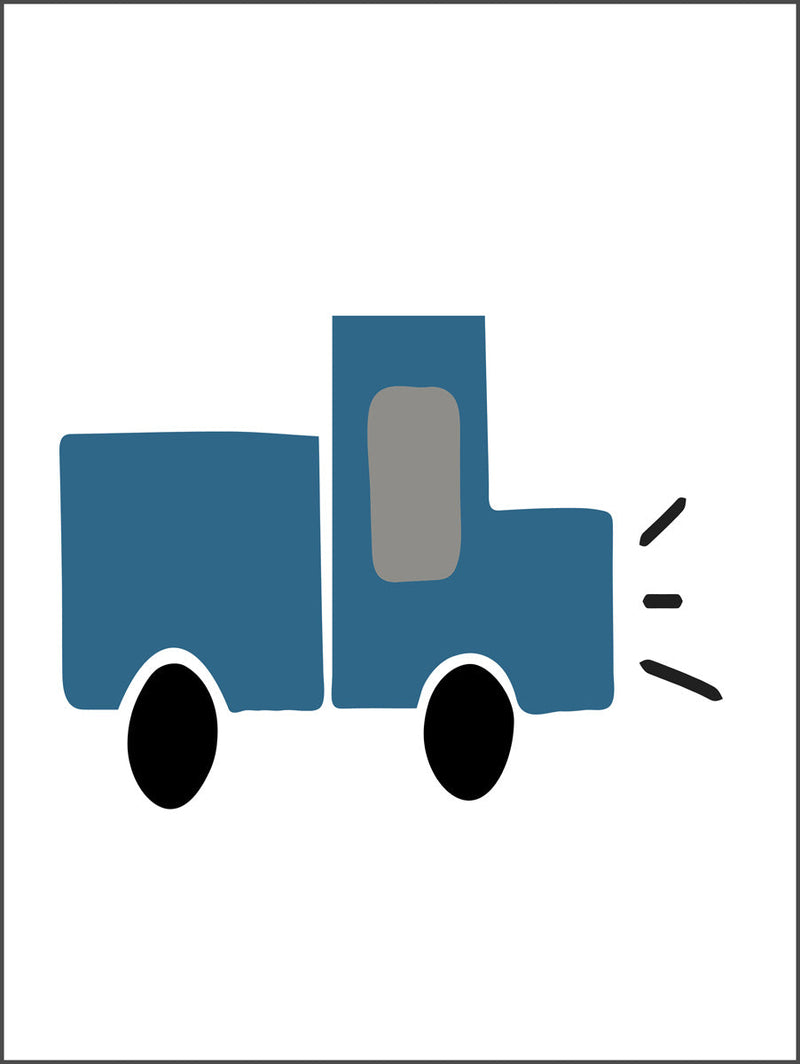 Blue Lorry Poster
