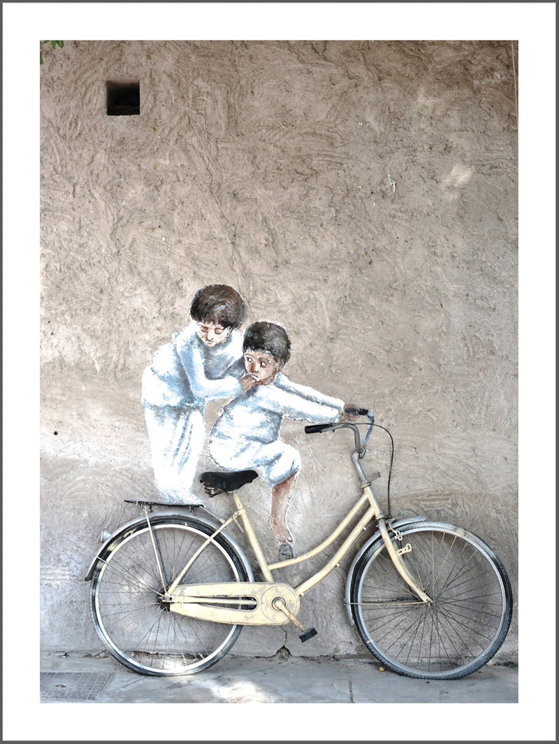 Boys on Bike Poster