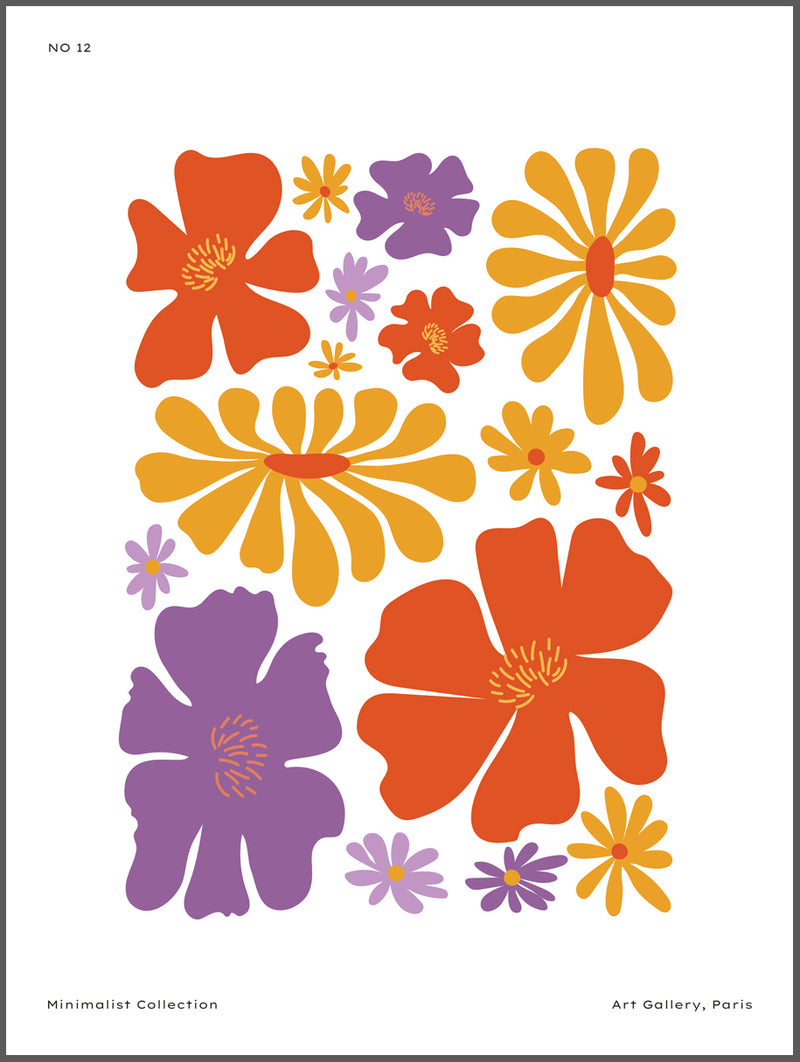 Bright Flowers Poster