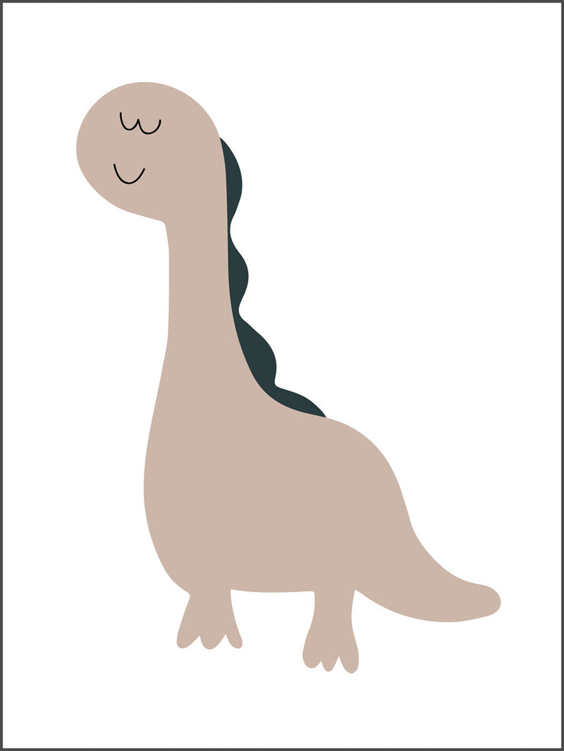 Brown Dino Poster