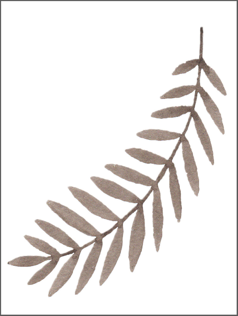Brown Single Leaf Poster