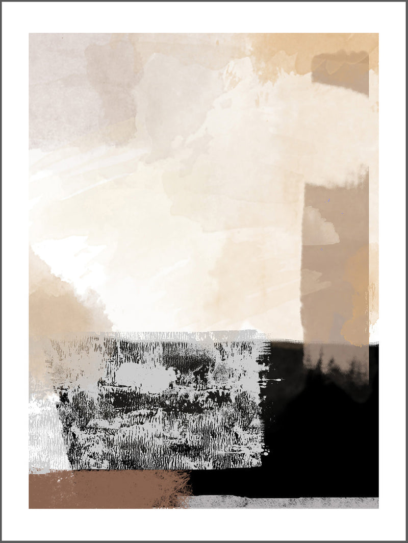 Brush Strokes In Earthy Shades Poster