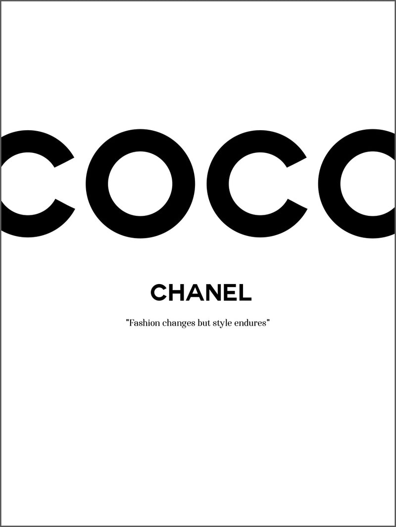 Coco Chanel Poster – nordicstyleart