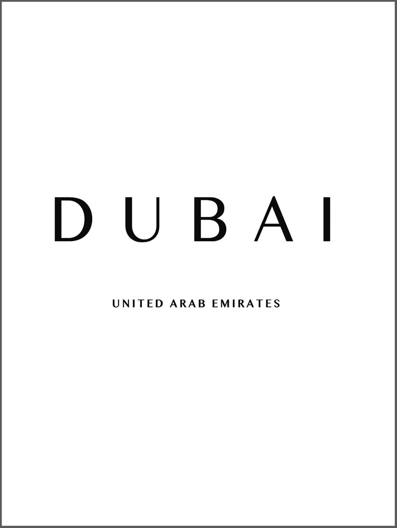 Dubai Letter Poster