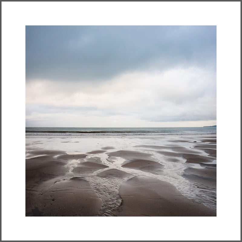 Moody Beach Day Square Poster