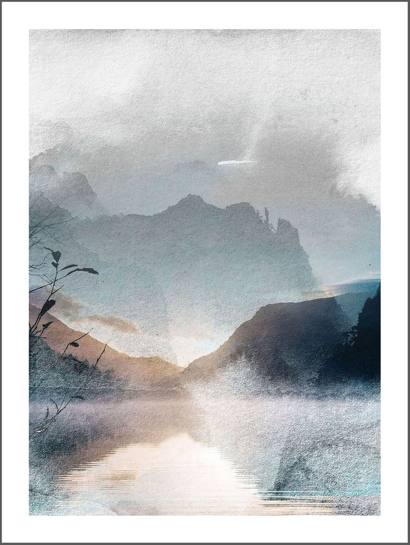 Fog Over Water 2 Poster