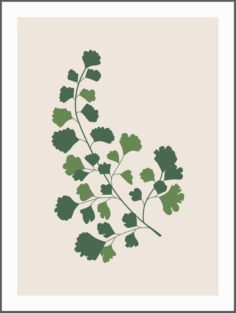 Green Leaf Art Poster