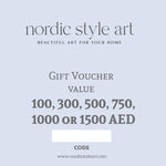 Nordic Style Art Gift Card