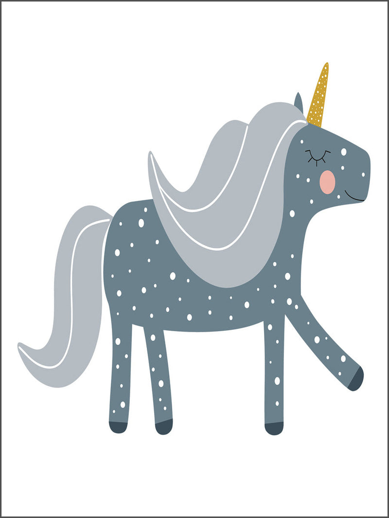 Glittery Unicorn Poster