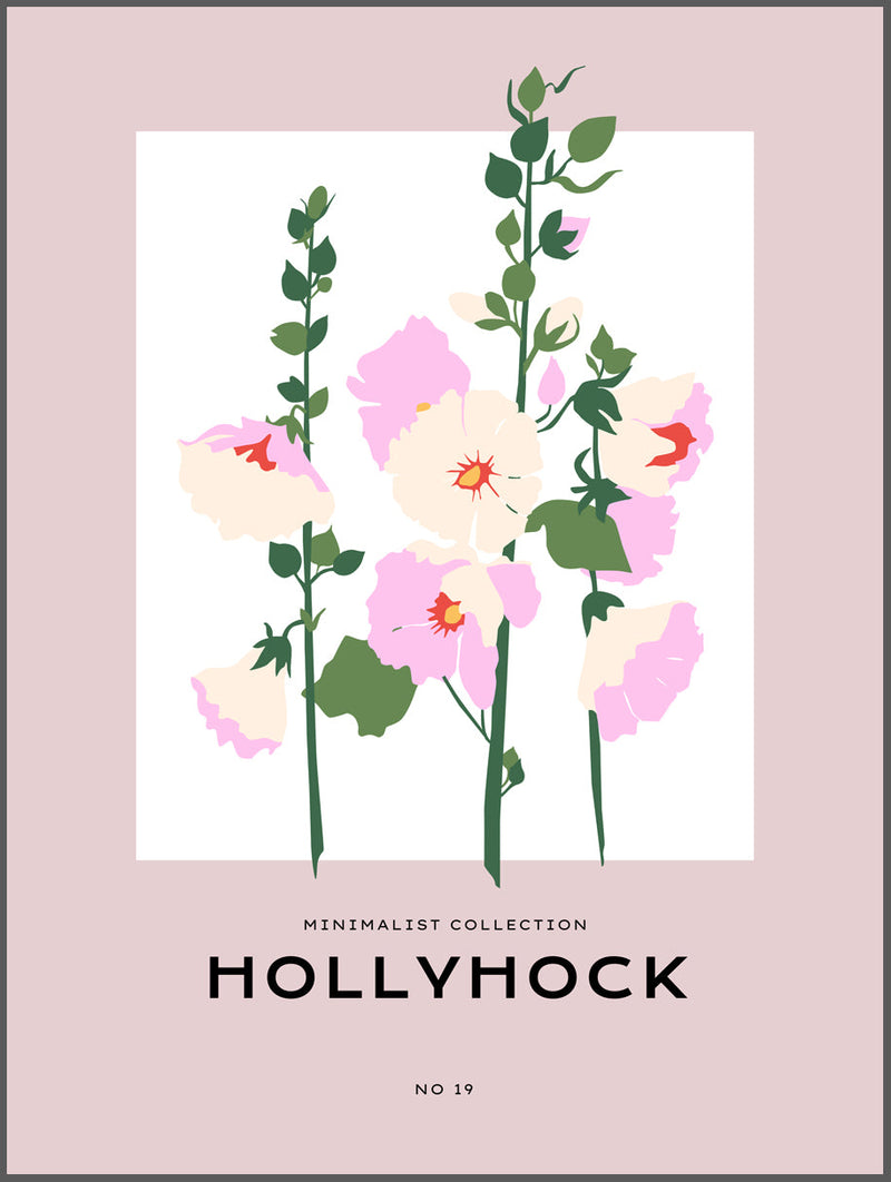 Hollyhock Poster