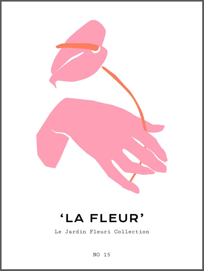 La Fleur Pink Poster