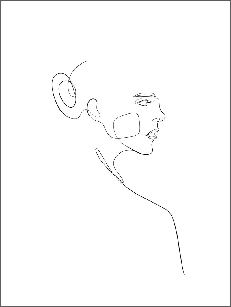 Lady in Profile Poster