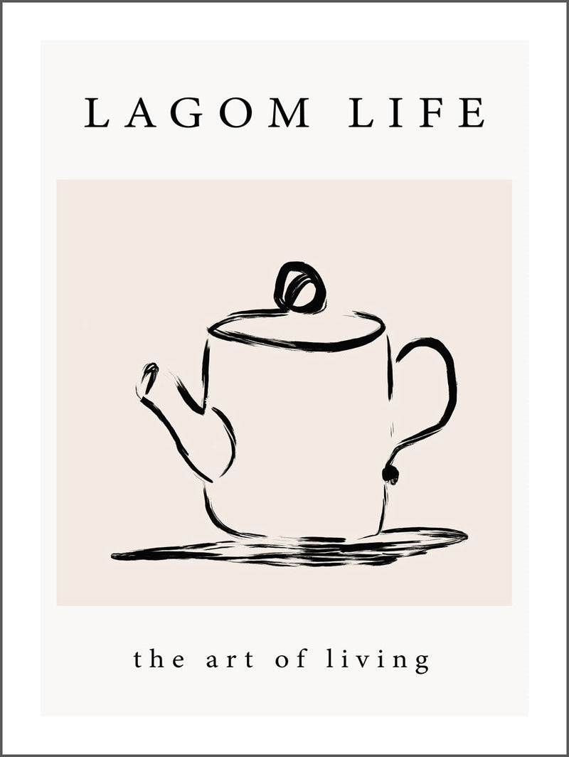 Lagom Life Pot Poster