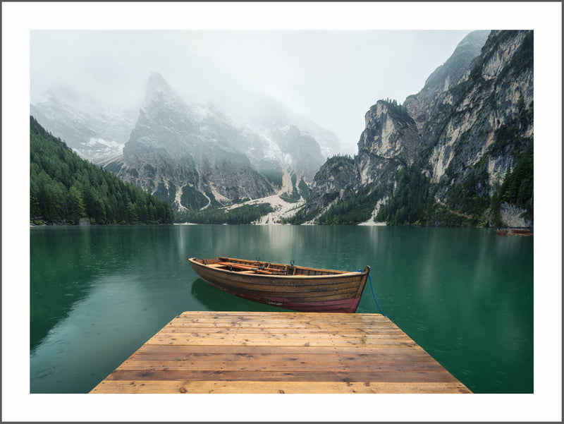 Lake By Mountains Poster