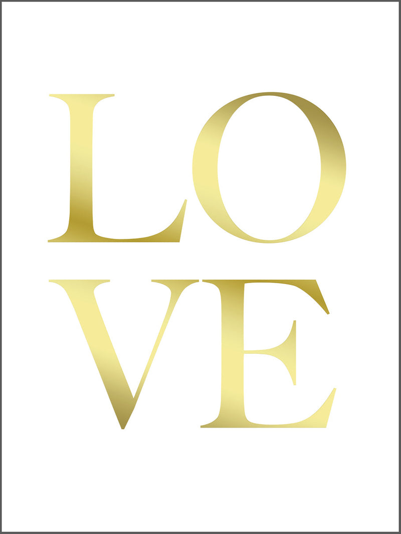 Love Golden Poster