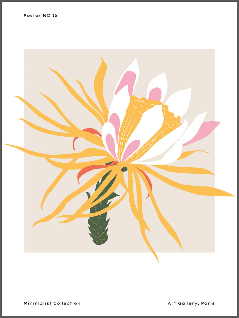 Minimalist Tropical Fleur Poster
