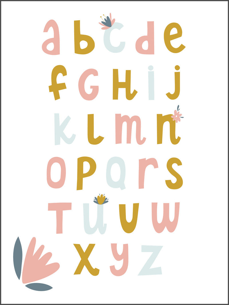 Multicolor Alphabet Poster