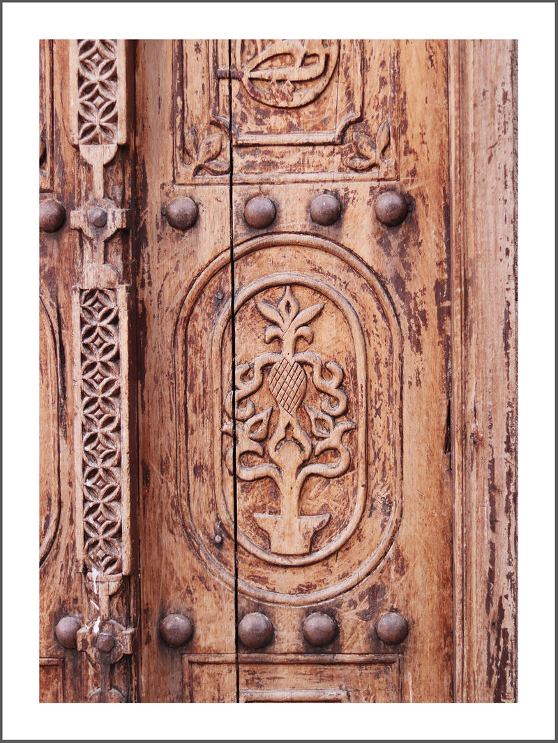 Old Carved Door Poster
