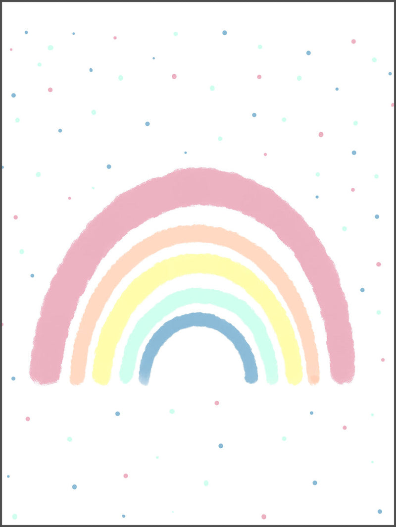 Pastel Rainbow Poster