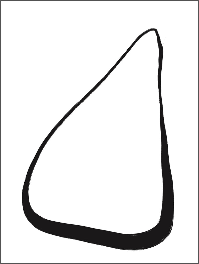 Pear Shaped Line Poster