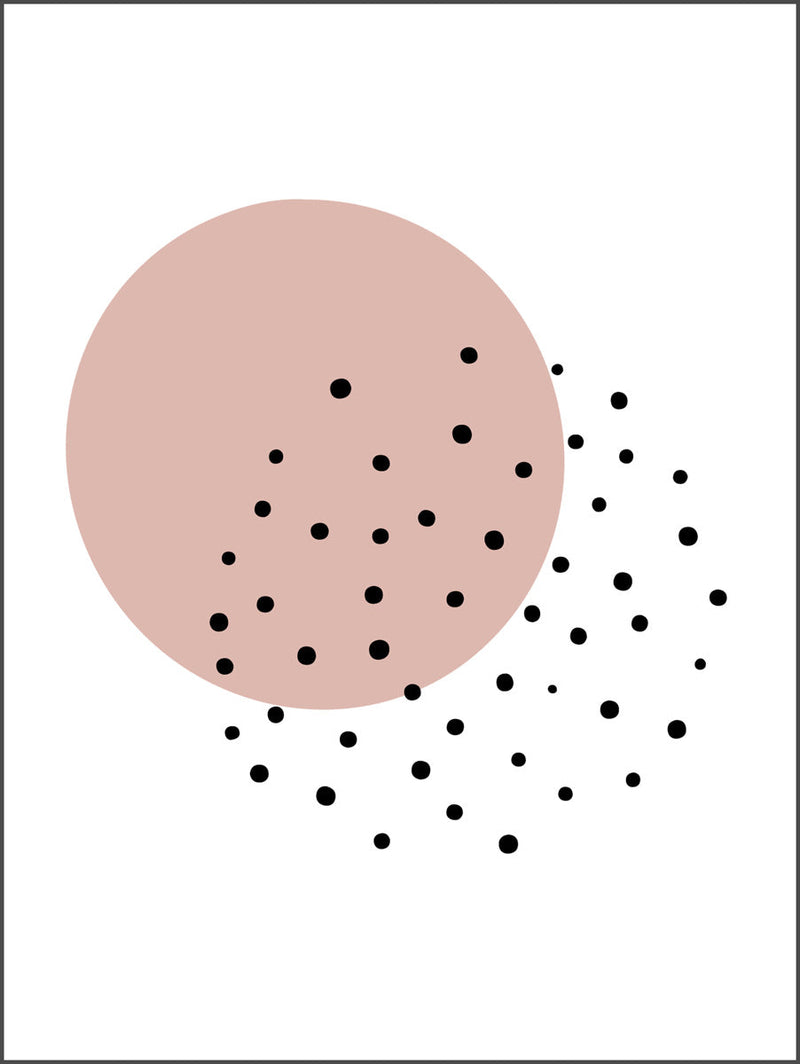 Pink & Dots Poster