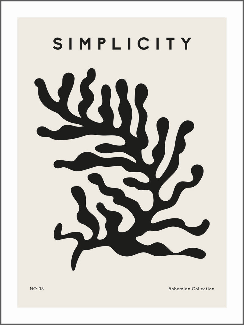 Simplicity Bohemian Poster
