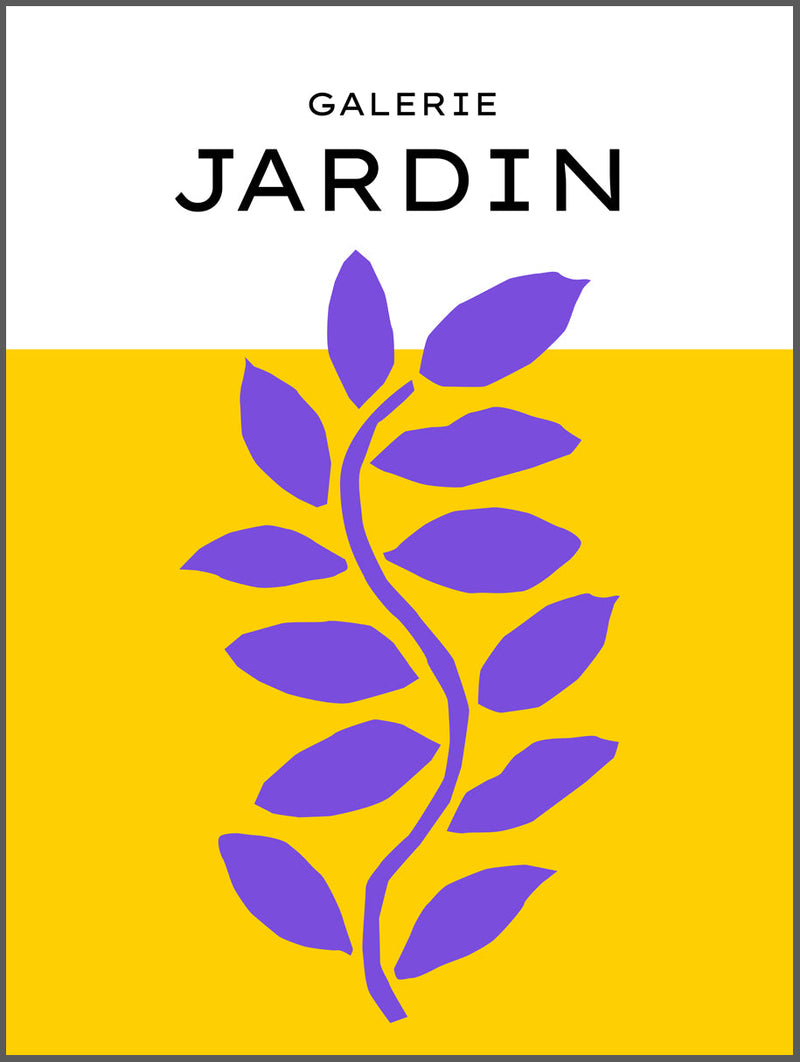 Purple Jardin Poster