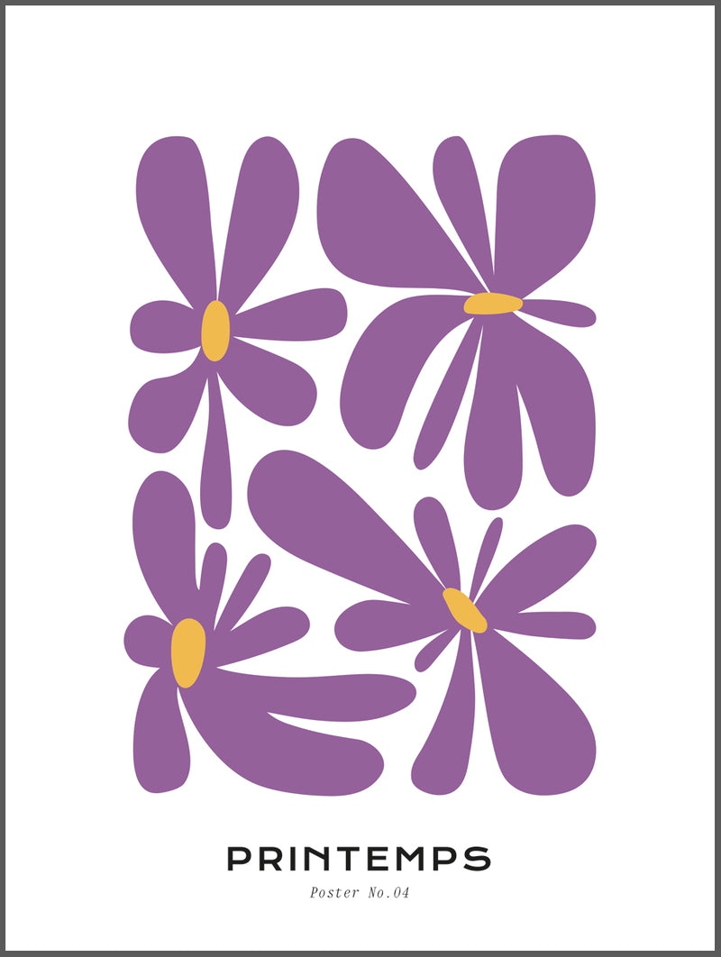 Purple Printemps Poster