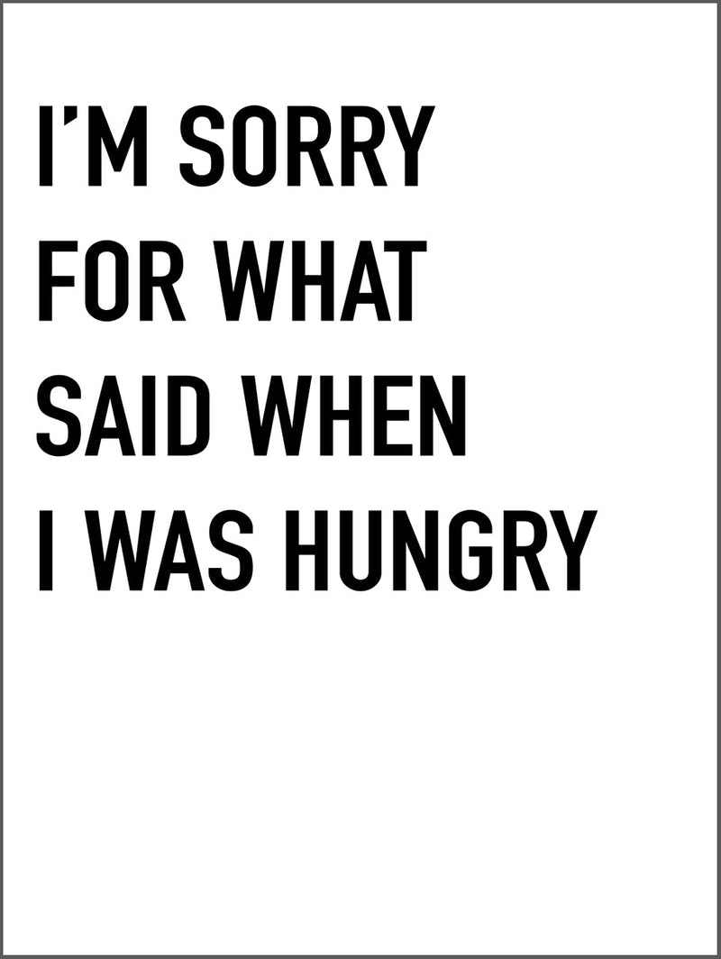 Quote Hungry Poster