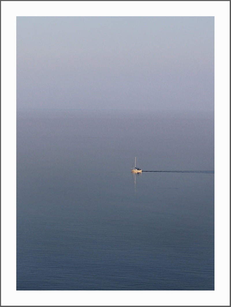 Sailing Boat At Sunset Poster