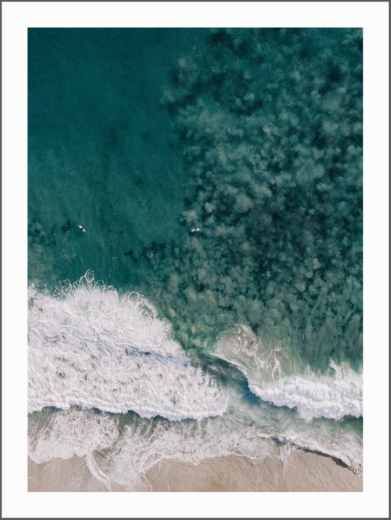 Sea Wave Green Poster