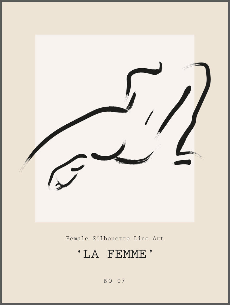 Silhouette La Femme Poster