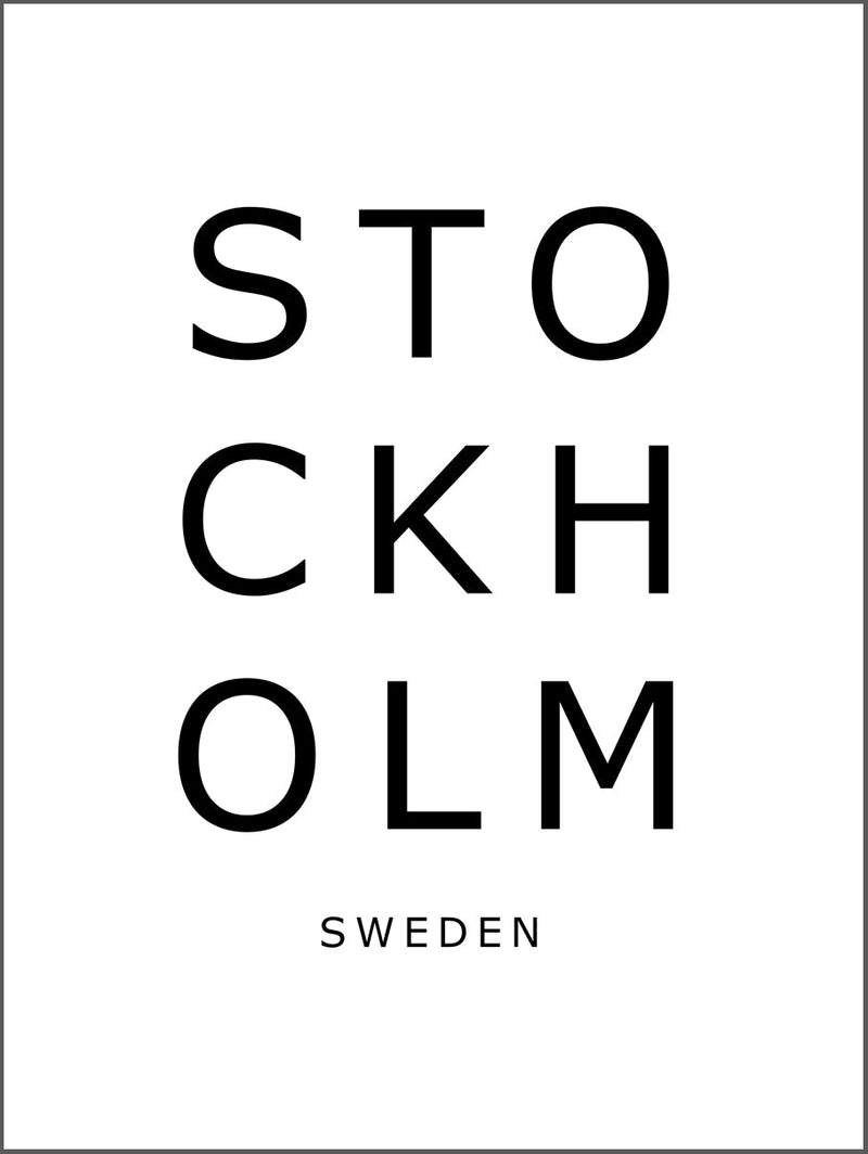Stockholm Letters Poster