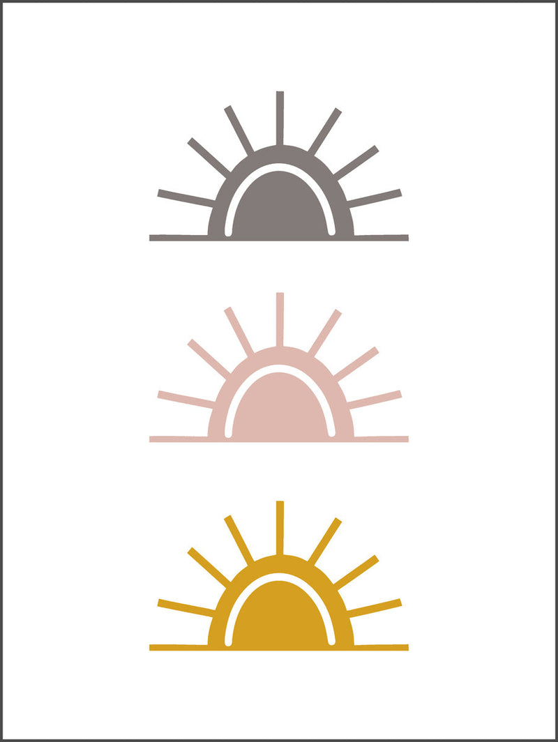 Sun in Three Poster