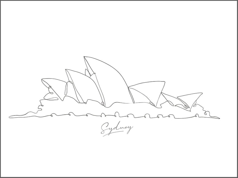 Sydney Drawing Poster