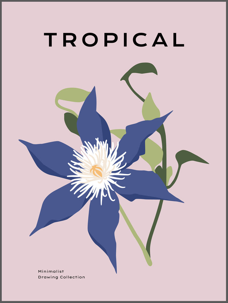 Tropical Art Flower Poster