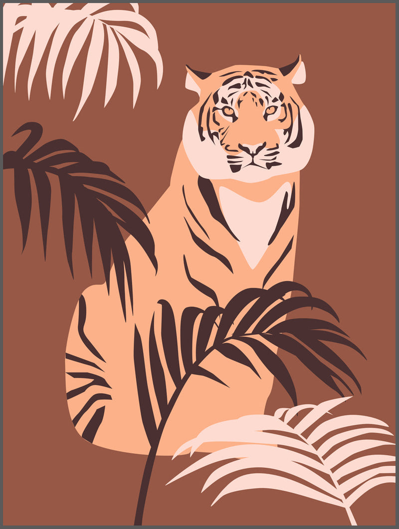Tropical Tiger Poster
