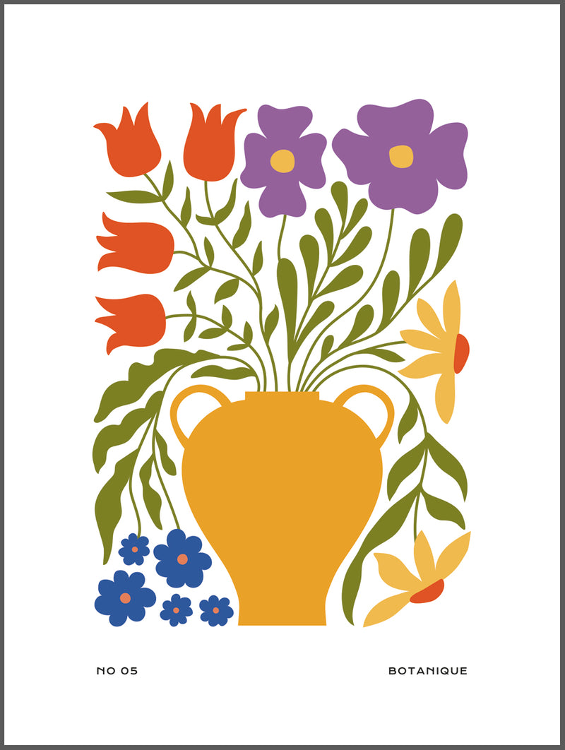 Vase Botanique Poster